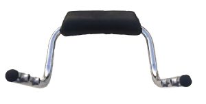 AllExtreme AE-PU5 Pillion Backrest with Round Bar for All Royal Enfield Bullet Classic, Electra, Standard (Chrome)