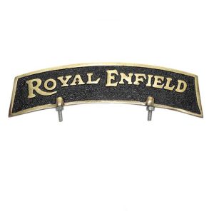 AllExtreme Brass Front Fender Plate Royal Enfield for Royal Enfield Bikes - Golden & Black