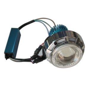 Dual Ring Projector LED Lamp (Red-Blue-Red) for All Bikes