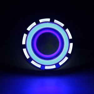 Projector Lamp LED Headlight for Motorcycles - Blue ,white and Red