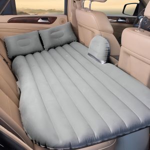Pivalo A5 Inflatable Car Bed Air Mattress with Pump & 2 Air Pillows Universal Fit Car Back Seat Baby Sleeping Bed for Kids Travel Trips Camping Picnic Pool Beach (Grey, 1Pc)